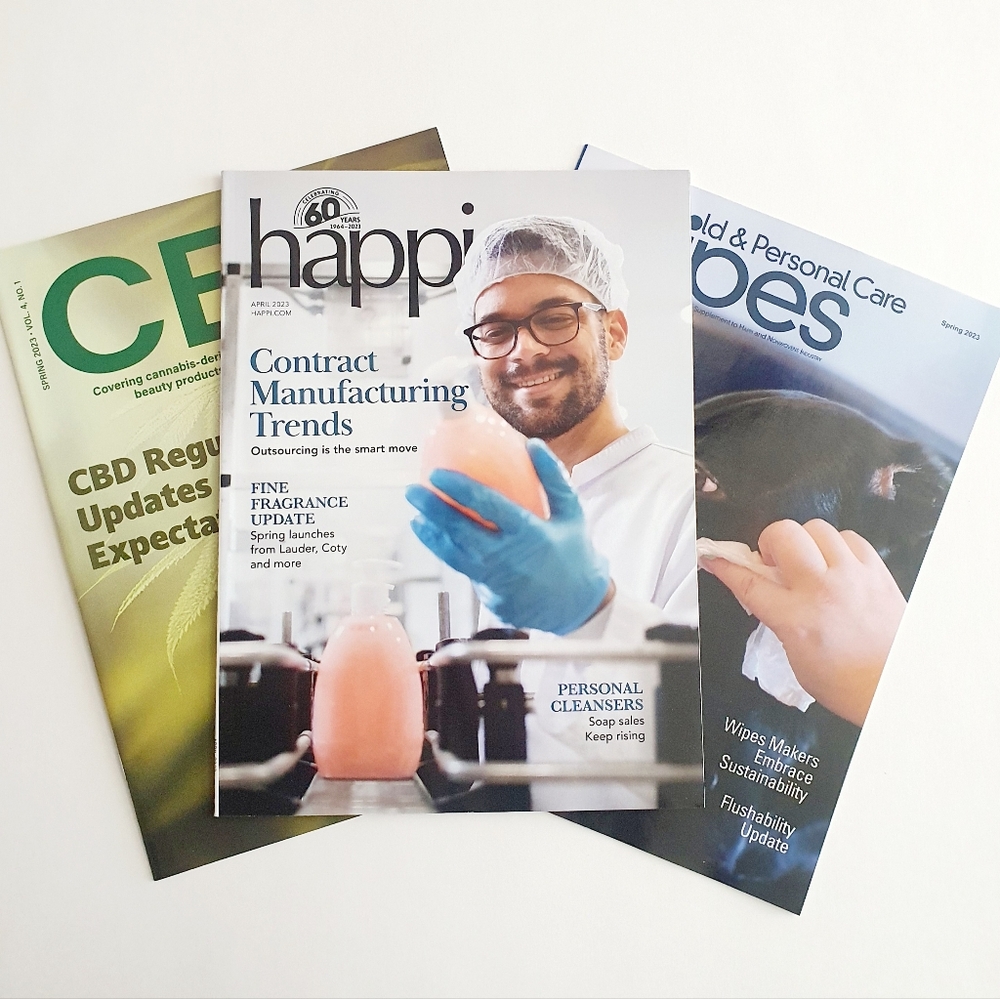 Happi Magazine April, 2023 Contract Manufacturing Trends  + Wipes + CBD (3)